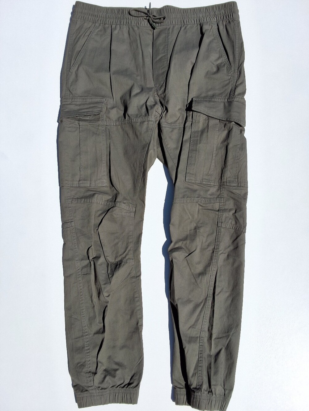 H&M Men's Olive Slim Fit Cargo Jogger Pants (Like New)